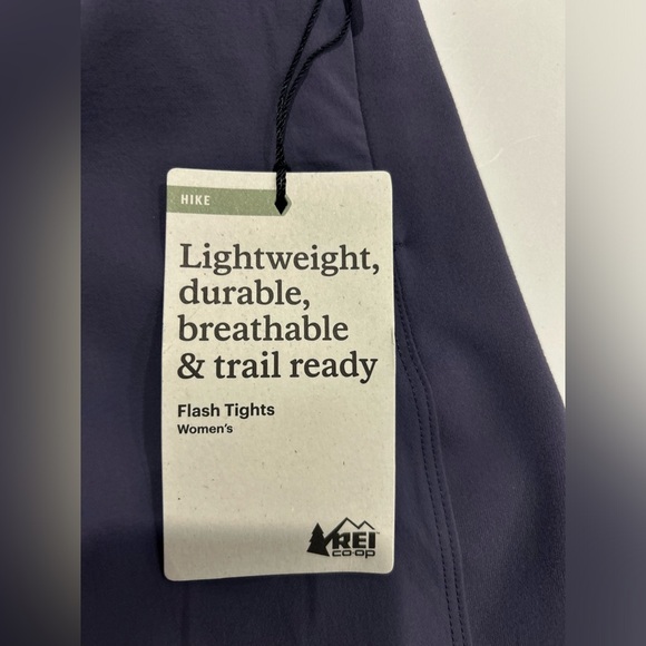 REI Co-op Women's S Small Flash Hybrid Tights Graystone Purple NWT - Picture 6 of 16